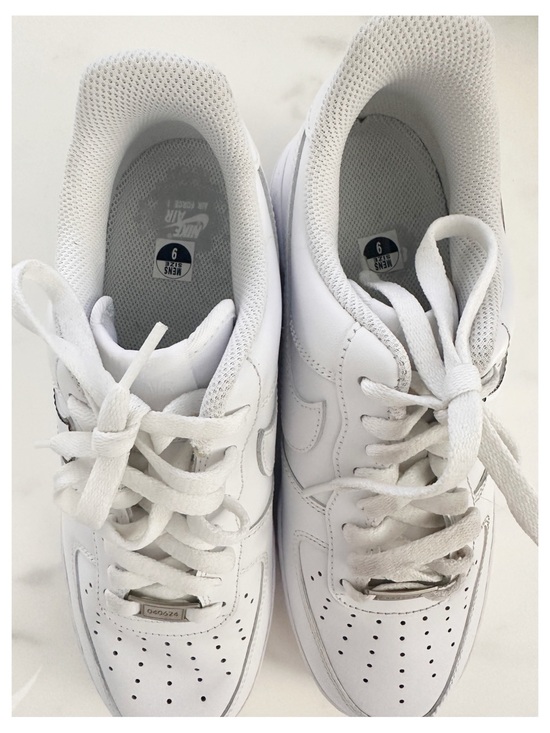 Custom Nike Air Force 1 Low White Black Drip Swoosh Sneakers Men’s size 9 main image 8